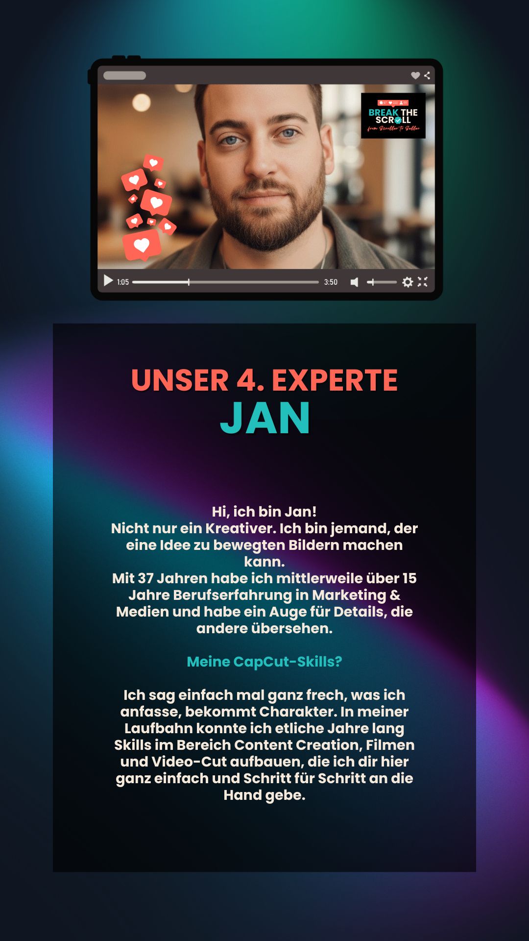 Original-Expertenprofil Jan Paul – Dein Experte für CapCut und Prompting